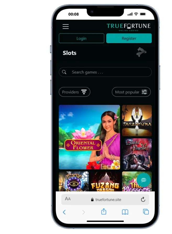 Posso giocare alle slot di True Fortune sul mio cellulare?